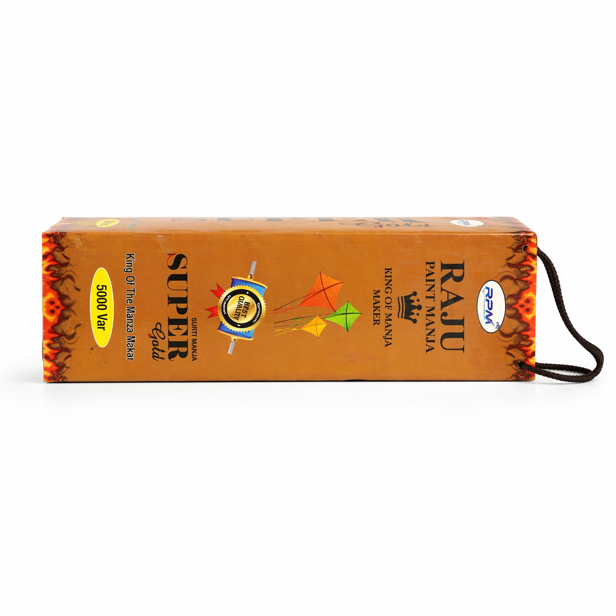 Raju Paint Manja Super Gold 5000 Var – Premium Professional Kite Fighting Manja